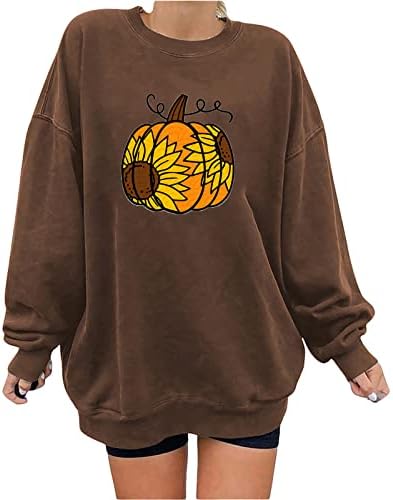 Pulover Topuri pentru femei maneca lunga Halloween Tricou Plus Dimensiune pulover tricou gât rotund pulover vrac bluza
