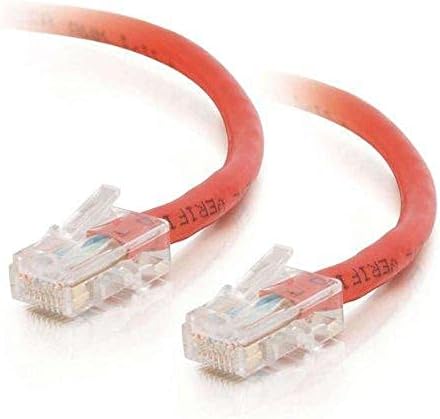 Cablu C2G 04148 CAT6 - Cablu de plasture Ethernet NESSILIED NESPONIBAT, roșu, roșu