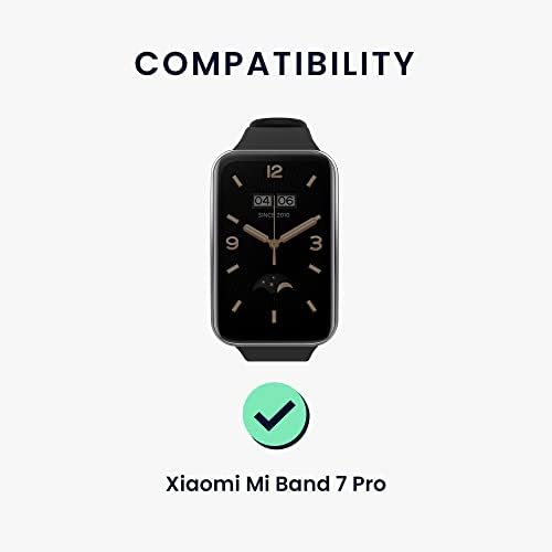 KWMobile Watch Band compatibil cu Xiaomi Mi Band 7 Pro - Banda de silicon de înlocuire a curearii - albastru deschis