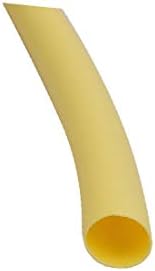 X-Dree 5m 0,16in Dia Dia Poliolefină Flacă Tub galben pentru repararea sârmei (5m 0,16in diaole de poliolefina amarillo ignífugo