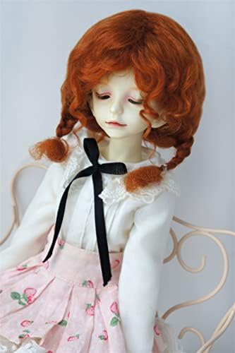 JD644 7-8inch 18-20cm 1/4 MSD Messy Baby Curly Mini Twintail Mohair BJD POLL