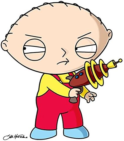 Family Guy Stewie Griffin Privind înapoi exploatație Ray Gun 8 x 10 Inch fotografie