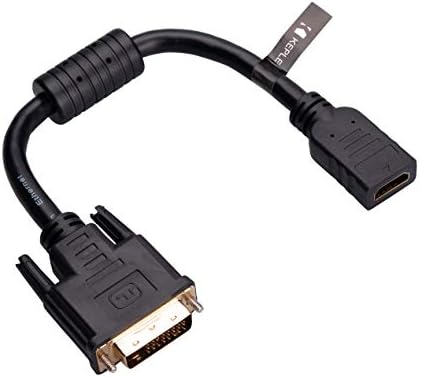 Adaptor de cablu HDMI la DVI HDMI Femeie la DVI Adaptor masculin cu conector placat cu aur 1080p Converter HD complet 15cm