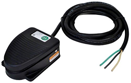 Comenzi SSC F300-1502 comutator picior, acțiune menținută , pedală unică, Cablu de 8 ft cu cabluri, turnat sub presiune, electric,