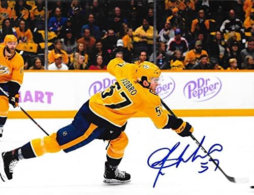 Dante Fabbro a semnat Nashville Predators 8x10 Photo Photo Autographated 3 - Fotografii autografate NHL