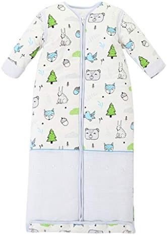 Zsqaw Baby Unisex pentru dormit cu o pătură rezistentă la uzură Bumbac pentru a dormi Pijamale de pulovere cu mâneci lungi