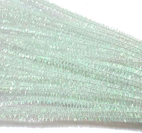 Carykon 200 PCs Glitter Tinsel Creative Arts Stems Cleaners-12 inch