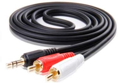Cablu audio de 3,5 mm până la 2 RCA pentru Bose Companion 2 3 5 Seria II difuzor multimedia