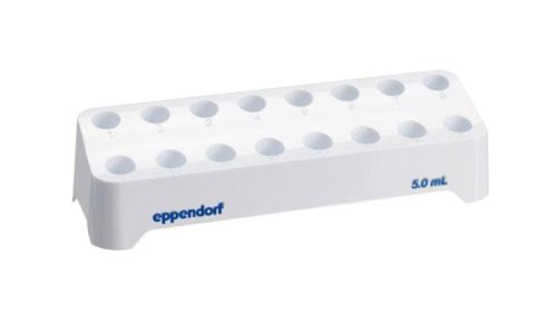 Eppendorf 0030119495 suport pentru tuburi albe pentru tuburi conice de 5,0 mL sau 15 ml, conține 16 tuburi
