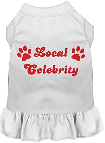 Mirage Pet Products 58-11 XSWT White Local Celebrity Screen Print