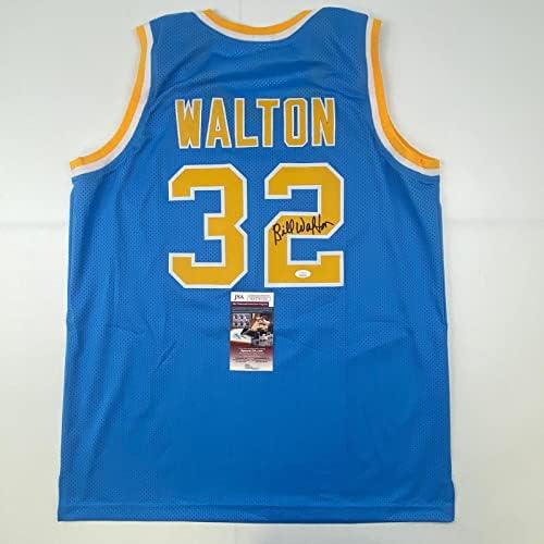 Bill autografat/semnat Bill Walton UCLA Blue College Basketball Jersey JSA COA - baschet autografat la colegiu