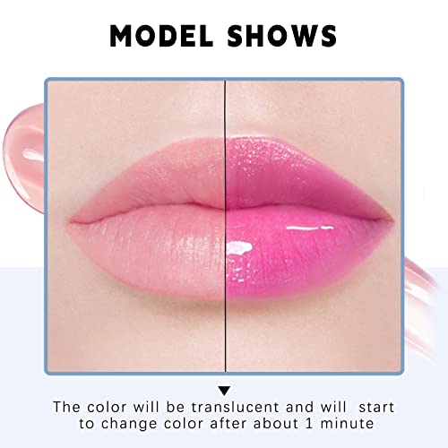 HOSAILY Blush Rouge Culoare Schimbarea Blusher pentru obraz și buze, Magic Lip Balm multi Use Cream lichid Blush Gel Transparent