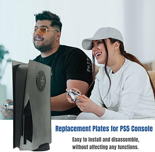 Plăci de față electroplate cu aerisire de răcire Panouri de coajă pentru prelungiri pentru piei pentru consolă PS5 DISC Edition,
