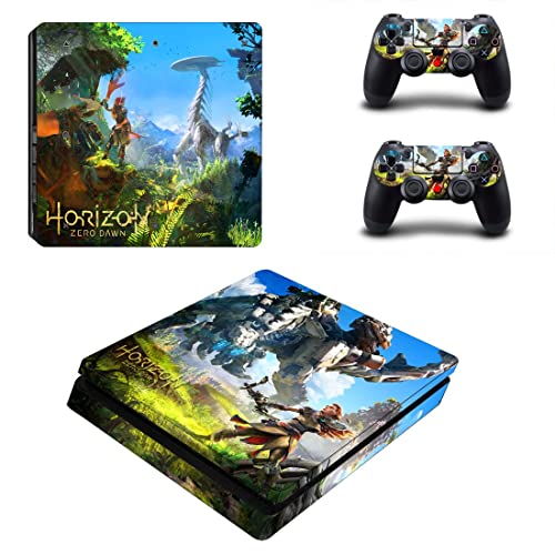 Game Horizonet Zero West Aloy PS4 sau PS5 Sticker pentru piele pentru PlayStation 4 sau 5 Consola și 2 Controlere Decal Vinil