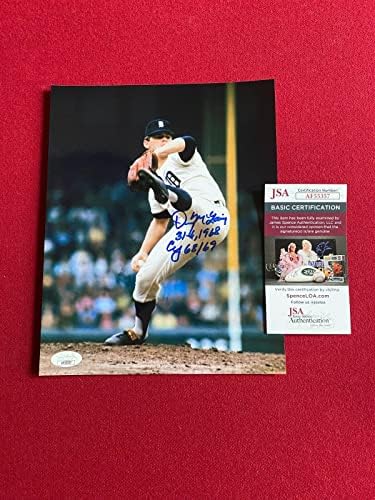 Denny McLain, autografat Ins. 8x10 Photo Tigers - Fotografii MLB autografate