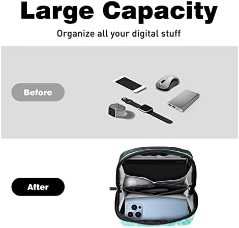 Carcasă de călătorie electronică pentru organizator, geantă de machiaj, organizator de cabluri de călătorie, geantă de organizator