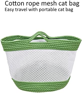 REDHONG bumbac Rope mesh Cat Carrier rucsac care transportă animale de companie ușor de călătorit Respirabil Rezistent la zgârieturi
