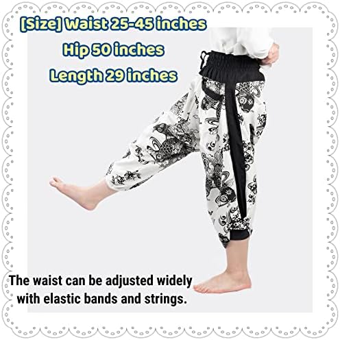 Kurop saruel pantaloni crap model japonez pantaloni largi pantaloni thailandezi aladdin pantaloni dance îmbrăcăminte yoga gaucho