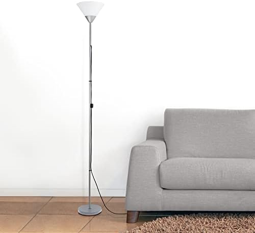 Designuri simple LF1011-SLV 1 Lumina Lumină Torchiere lampă de podea, argintiu