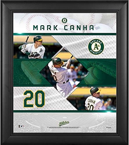 Mark Canha Oakland Athletics încadrat 15 x 17 Stitch Stars Collage - Placi și colaje pentru jucători MLB