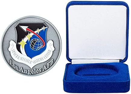 Forța Aeriană a Statelor Unite ale Americii USAF Los Angeles Air Force Base Challenge Challenge Monede și Blue Velvet Box