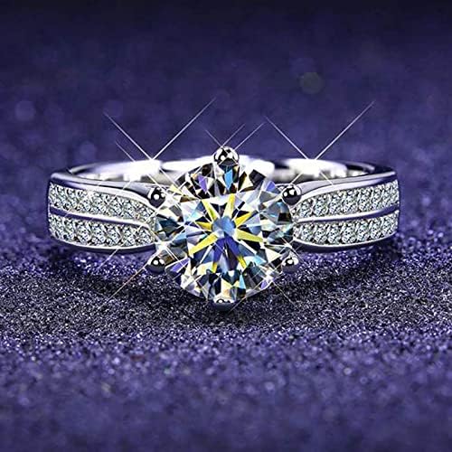 2023 inel Retro cu diamante din zirconiu Bling pentru femei verighetă de logodnă 24 de inele strălucitoare