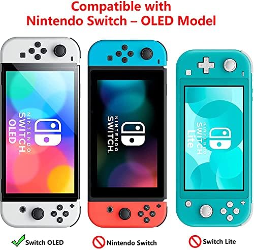 Carcasă de transport pentru Nintendo Switch OLED, 16 din 1 accesorii pentru accesorii Screen Protector pentru Nintendo Switch OLED