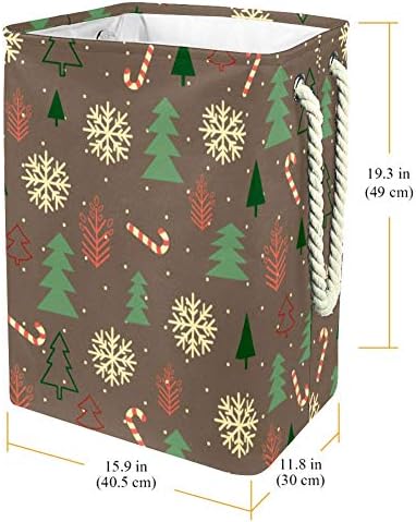 Inhomer model de Crăciun textură Set Vintage 300d Oxford PVC haine impermeabile împiedică coș mare de rufe pentru pături jucării de îmbrăcăminte în dormitor