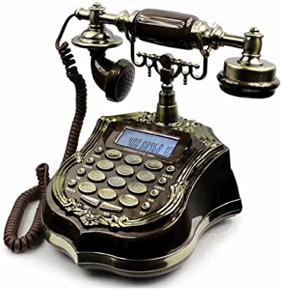 WYFDP ID CALLER ID Telefoane telefonice cu cordon antic, Big Buton Retro Telefon fix, Handsfree, FSK/DTMF Dual System
