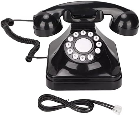 Telefon fix de epocă, telefon de birou multifuncțional clasic, telefon cu buton de apelare veche, cu funcție de bliț, redial