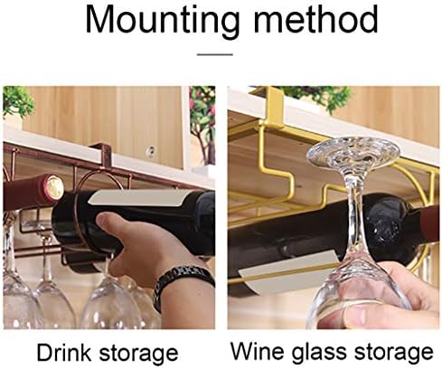 MIUNV VINE STILRATE DE RACK STRAFER pentru bucătărie Accesorii pentru vinuri pentru vinuri sub dulap din tulpină de sticlă/suport