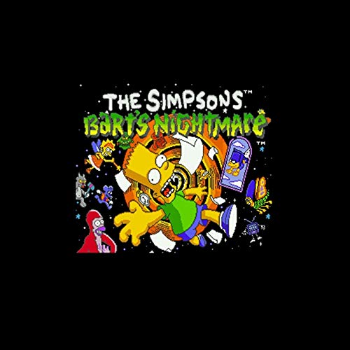 Romgame Simpsons, The - BART's Nightmare NTSC Versiunea 16 BIT 46 Pin Big Grey Game Card pentru jucătorii din SUA