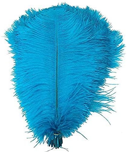 Zamihalaa 10buc / Lot lac albastru pene de struț pentru meșteșuguri 15-70cm/6-28 Pene Pene de struț pene de nuntă decorare