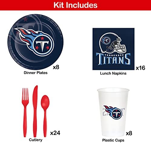 Tennessee Titans Tailgate Kit, servește 8
