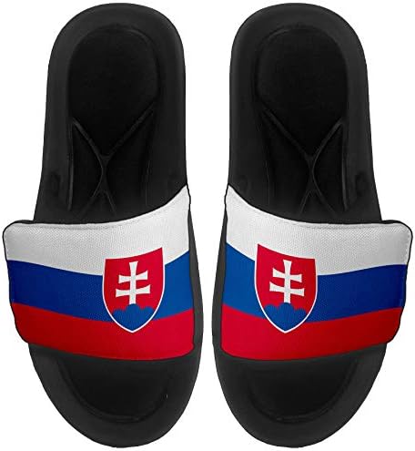 Sandale/diapozitive pentru diapozitive/diapozitive pentru bărbați, femei și tinerețe amortizate pentru bărbați, femei și tinerețe - steagul Slovaciei - Steagul Slovaciei