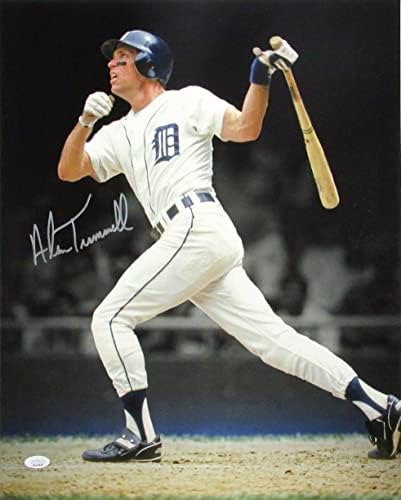 Alan Trammell Hof Autografat 16x20 Photo Detroit Tigers JSA - Fotografii MLB autografate