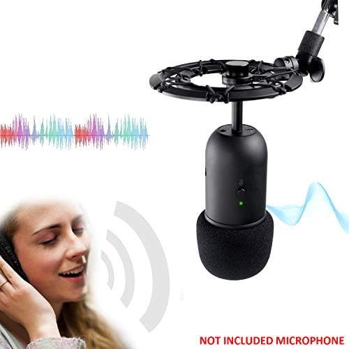 Stand de microfon K678 cu filtru pop - Stand de braț de boom microfon cu parbriz de spumă pentru microfon podcast Fifine K678
