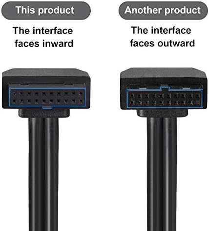 Cablu prelungitor USB MZHOU SATA-placă de bază USB 3.0 față 19 pini Cablu prelungitor tată la femeie conexiune de mare viteză
