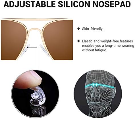 Ochelari de soare polarizați Aviator pentru bărbați Cadru din oțel inoxidabil cu picioare lucrate manual lentile UV400 Ochelari
