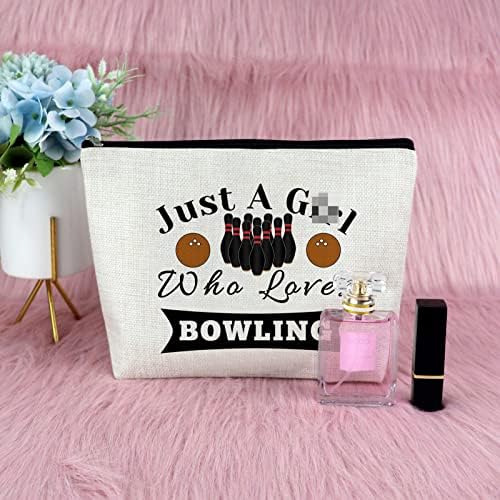 Sfodiary Bowling Player cadou pentru femei machiaj Bag Bowling Lover cadou Bowling cadou pentru femei Bowling antrenor Bowling