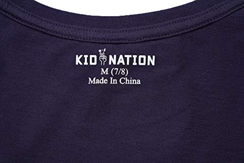 Kid Nation Kids Copii Cizme de bumbac Târguri pentru echipaj fără mâneci pentru băieți pentru băieți sau fete 4-12 ani