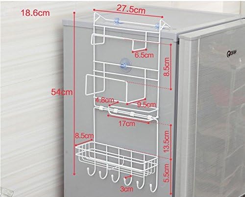 Raft lateral de bucătărie raft lateral pe perete lateral multifuncțional frigider de depozitare suport pentru mai multe straturi
