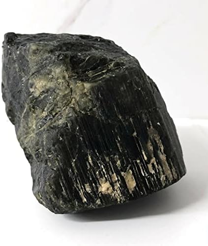 Ashrxn 190G Natural Negru Turmalină Cristal Priminist Priministi Eșantion grosier Vindecare Reiki