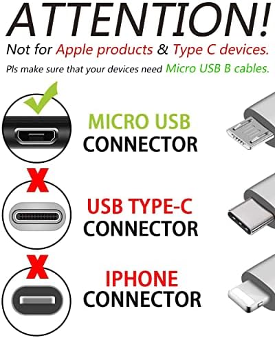 Parthcksi Micro Usb cablu de încărcare / date PC Laptop încărcător cablu de alimentare pentru HMDX JAM 2 Plus Hx-P240 Hx-P240GY Hx-P240BL Hx-P230BL Hx-P230rd Difuzor wireless Bluetooth clasic