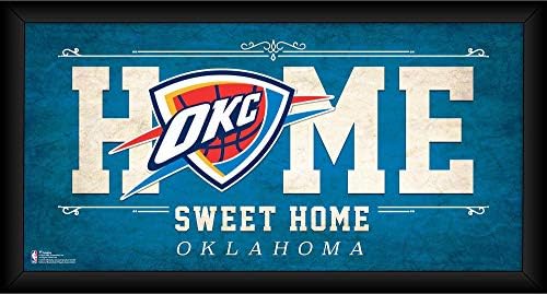 Oklahoma City Thunder încadrat 10 x 20 Home Sweet Home Collage - NBA Team Plaques and Collages