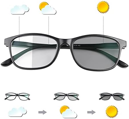 Fotochromic tranziție miopie distanță ochelari pentru bărbați și femei Retro miopie ochelari TR90 Lightweight negativ putere