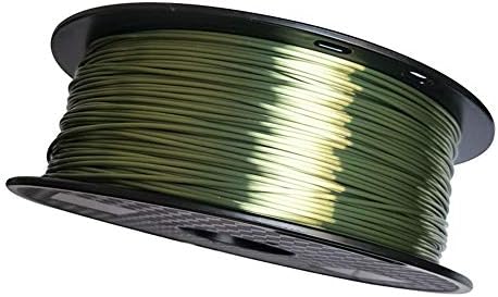 Filament de mătase ZHJBD PLA 1,75 mm, Filament de imprimantă 3D 1 Kg, bronz metalic