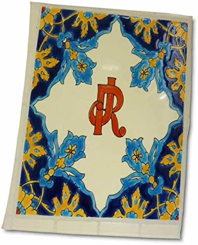 3drose Florene decorative - Ringling Circus Initals pe țiglă Europeană-prosoape