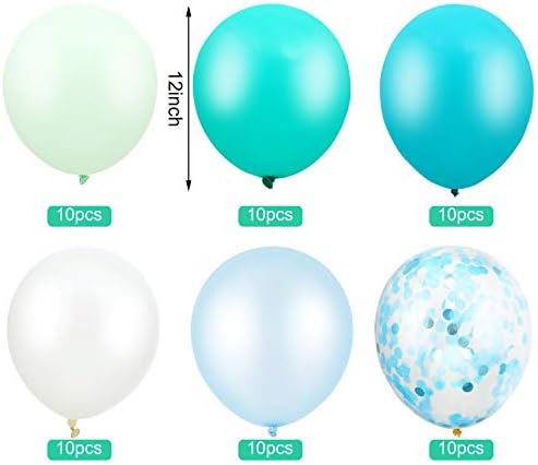 60 bucăți 12 inch agate latex baloane confetti baloane baloane colorate pentru jungle baby shower pentru nunta de nuntă pentru petreceri de naștere