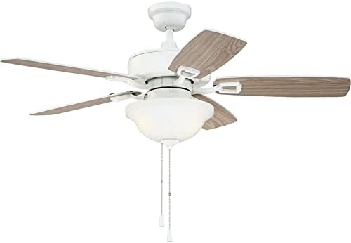 Cartere 42 5 lame Ventilator de plafon cu LED - Ventilatoare de tavan alb decor pentru casă decor fermă ventilator de tavan